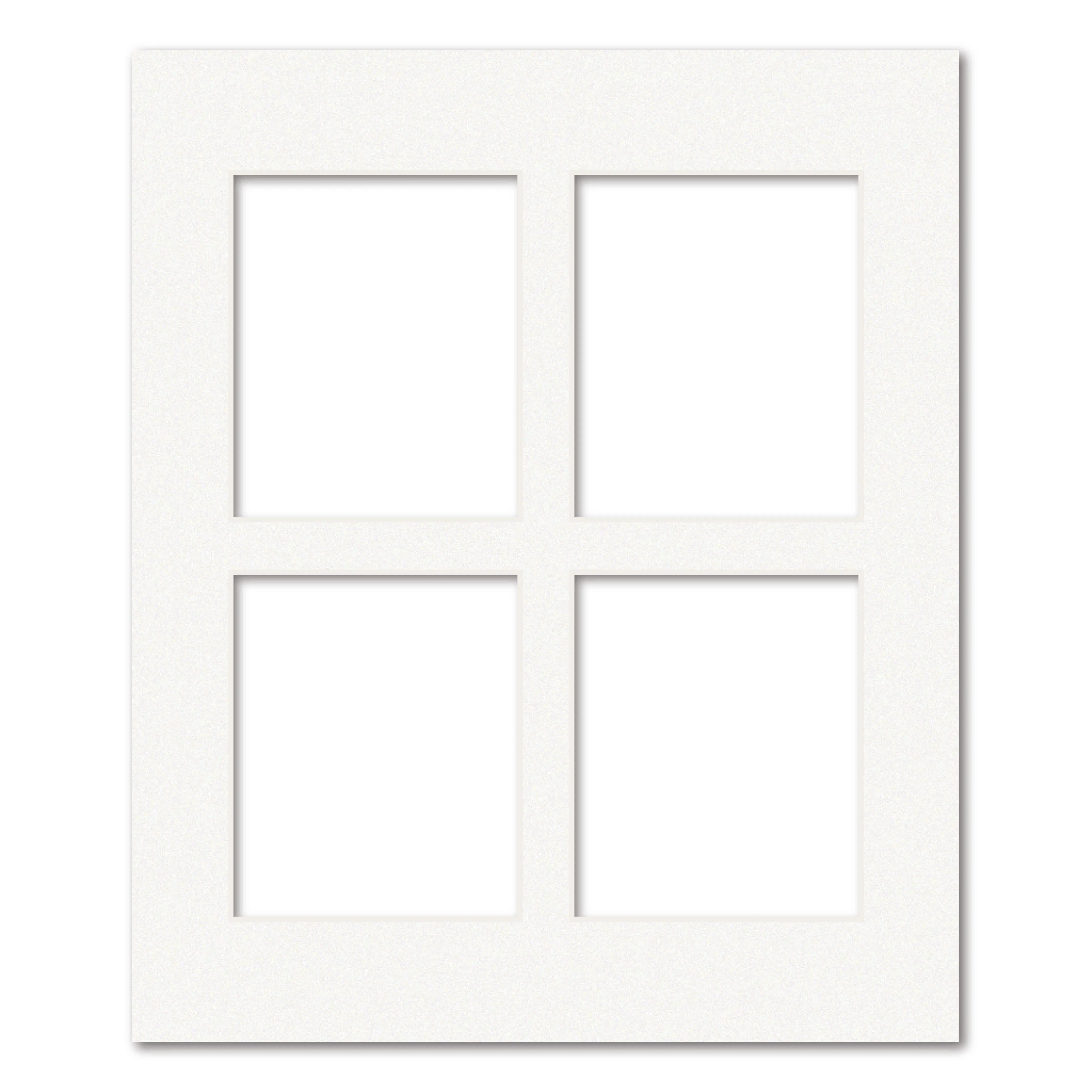 4 Window Polaroid Collage Photo Mat Board