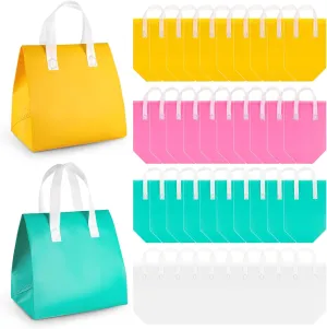 40pcs Insulated Take Away Bags,Thermal Insulation Food Bag for Coffee,Milky Tea,Take-away Dinner,Fresh Seafood,Cold or Warm Food drive for Restaurant,Retail Store or Picnic/BBQ (four colors)