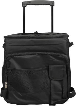 43L Insulated Portable Rolling Cooler Bag, Leak Proof Cooler with Wheels, Wheeled Cooler for Camping, Beach Travel, Picnic Storage with Trolley Case Design