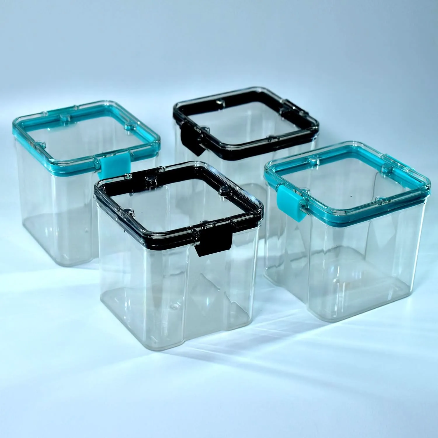 4Pc Square 700ml Food Storage Containers