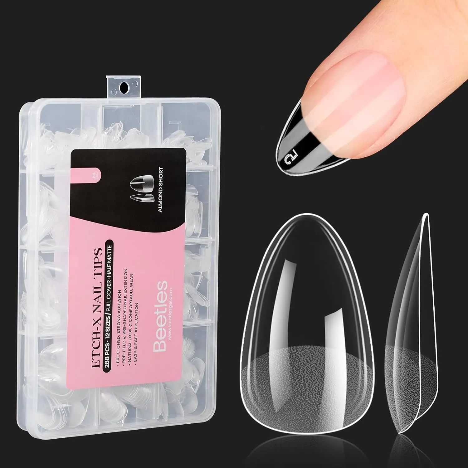 5 in 1 Nail Glue Kit for Acrylic Nails,2 Pcs 15Ml Super Strong Brush in Nail Gel Glue for False Nails Tips and Gel Nail Polish Led Lamp Required Nail Art Gift