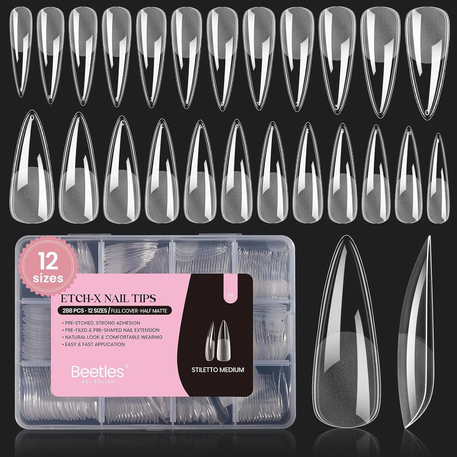 5 in 1 Nail Glue Kit for Acrylic Nails,2 Pcs 15Ml Super Strong Brush in Nail Gel Glue for False Nails Tips and Gel Nail Polish Led Lamp Required Nail Art Gift