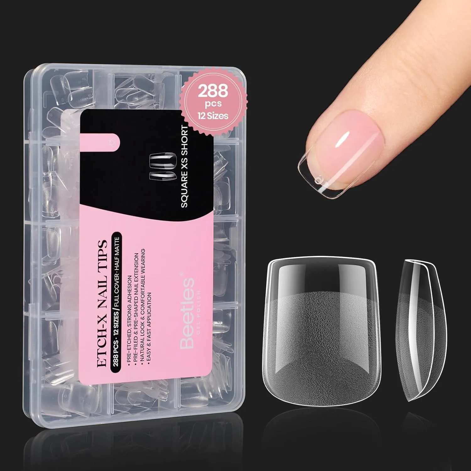 5 in 1 Nail Glue Kit for Acrylic Nails,2 Pcs 15Ml Super Strong Brush in Nail Gel Glue for False Nails Tips and Gel Nail Polish Led Lamp Required Nail Art Gift