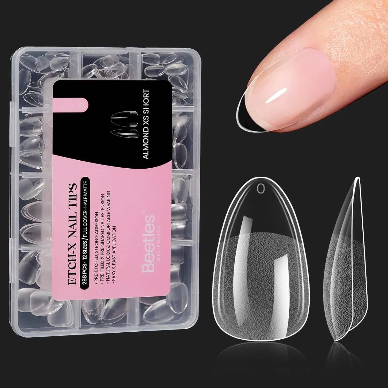 5 in 1 Nail Glue Kit for Acrylic Nails,2 Pcs 15Ml Super Strong Brush in Nail Gel Glue for False Nails Tips and Gel Nail Polish Led Lamp Required Nail Art Gift