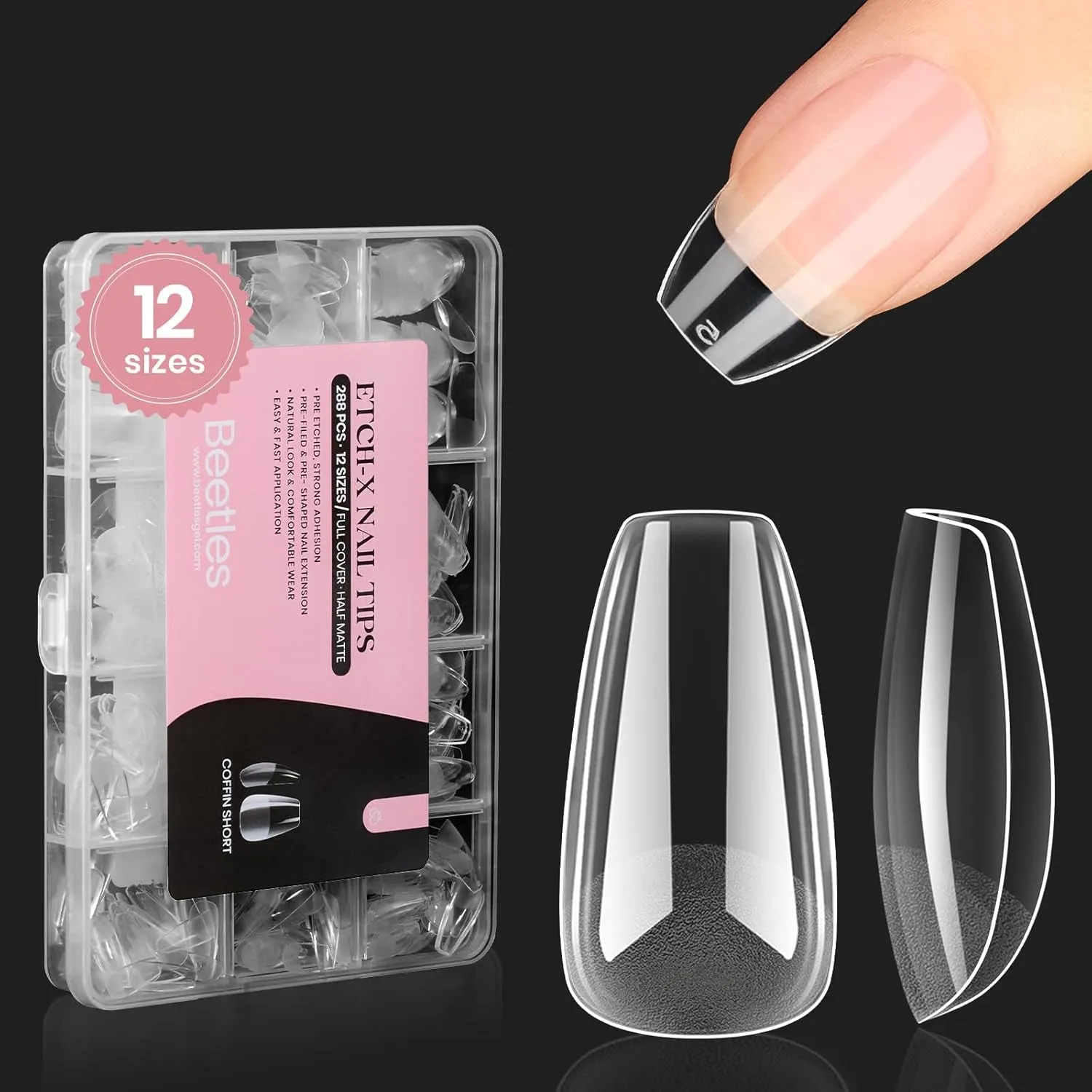 5 in 1 Nail Glue Kit for Acrylic Nails,2 Pcs 15Ml Super Strong Brush in Nail Gel Glue for False Nails Tips and Gel Nail Polish Led Lamp Required Nail Art Gift