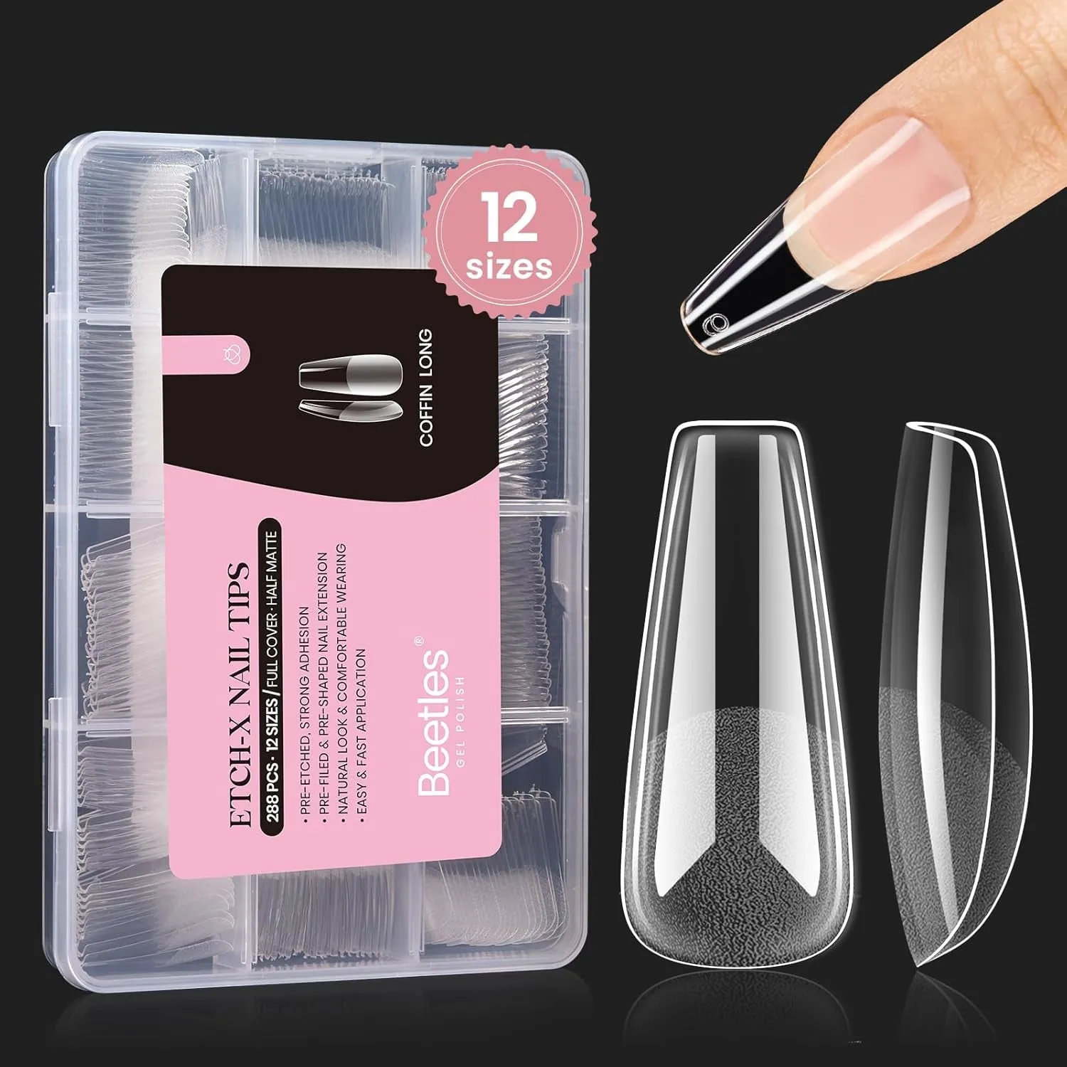 5 in 1 Nail Glue Kit for Acrylic Nails,2 Pcs 15Ml Super Strong Brush in Nail Gel Glue for False Nails Tips and Gel Nail Polish Led Lamp Required Nail Art Gift