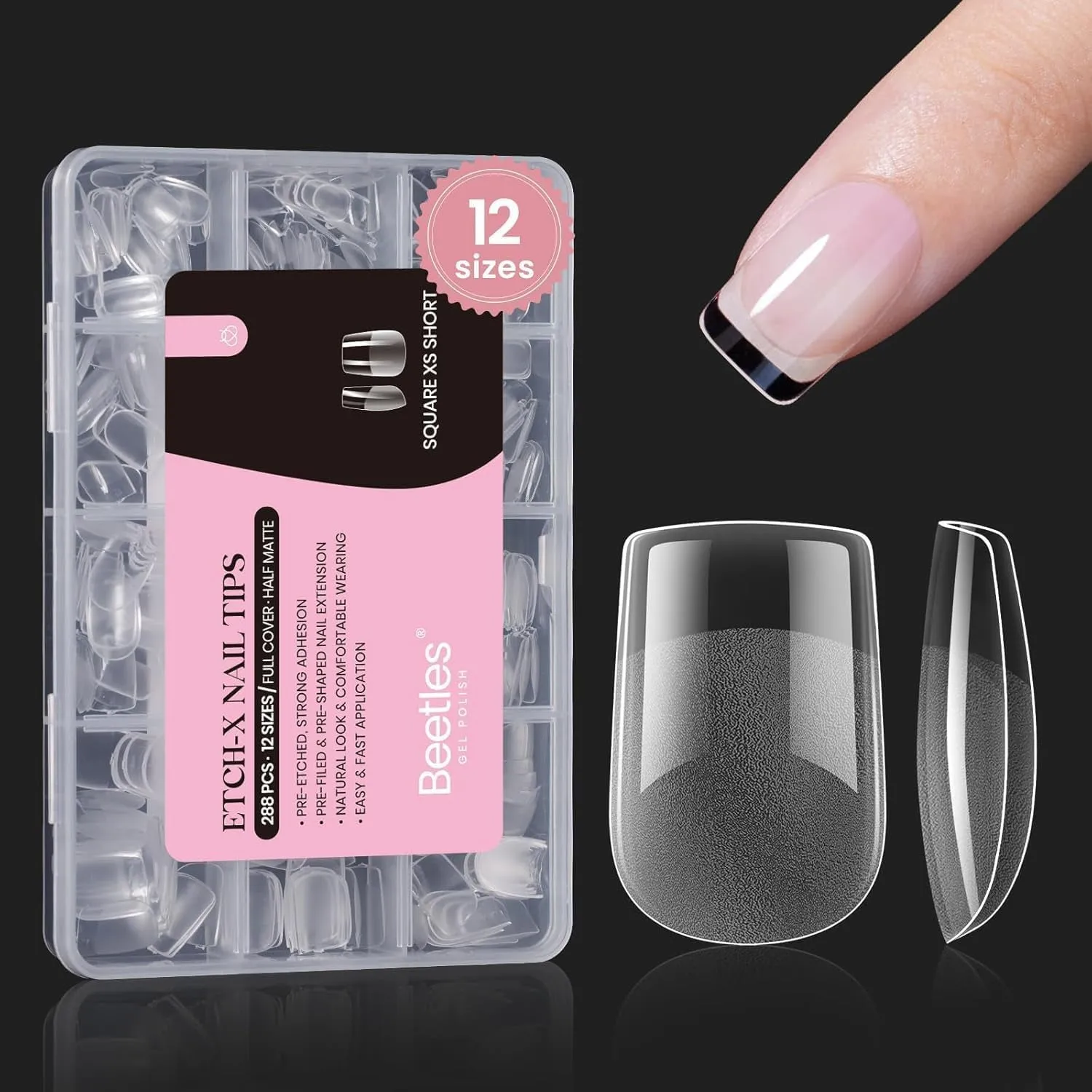 5 in 1 Nail Glue Kit for Acrylic Nails,2 Pcs 15Ml Super Strong Brush in Nail Gel Glue for False Nails Tips and Gel Nail Polish Led Lamp Required Nail Art Gift