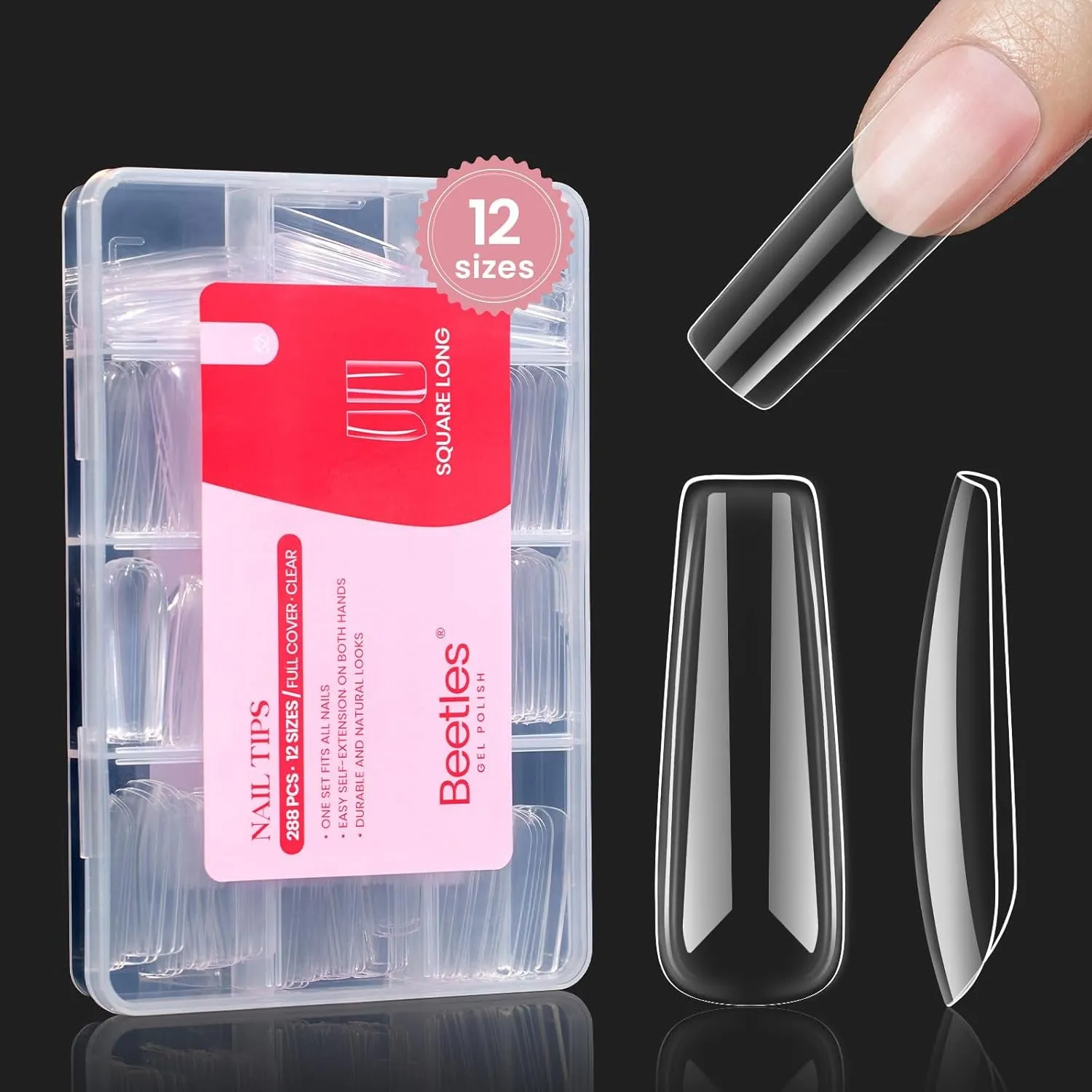 5 in 1 Nail Glue Kit for Acrylic Nails,2 Pcs 15Ml Super Strong Brush in Nail Gel Glue for False Nails Tips and Gel Nail Polish Led Lamp Required Nail Art Gift