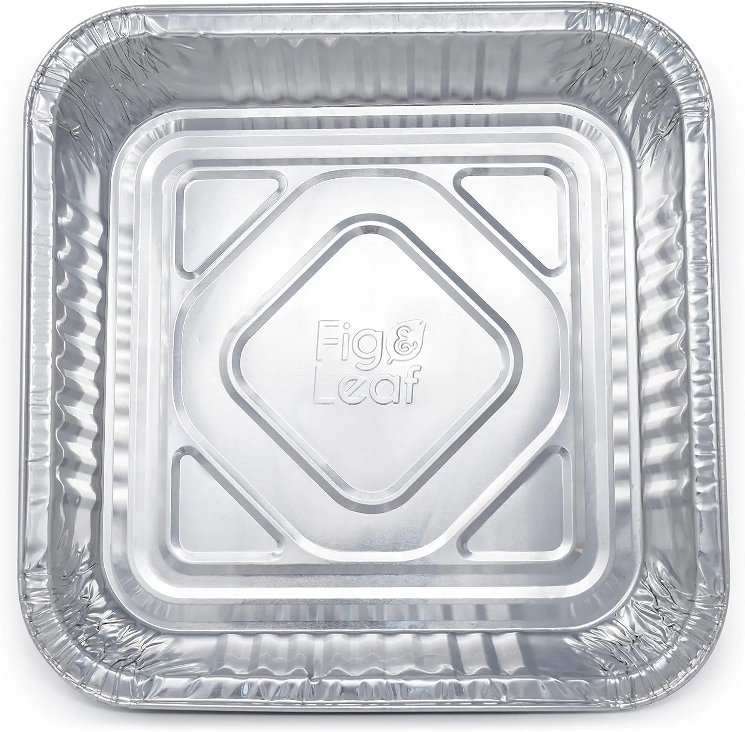 [50 Pack - 8” x 8”] Square Baking Cake Pans| Heavy Duty l Disposable Aluminum Foil Tins l Portable Food Containers l Perfect for Roasting Toaster Oven Broiling Cooking