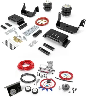 6,000 Lbs Rear Air Bags Suspension Kit with Onboard Air Compressor for 2007-2025 Dodge Ram 3500 HD (Cab-Chassis only) Replacement for Firestone 2478 Ride Rite Airbags for Trucks Rear Suspension