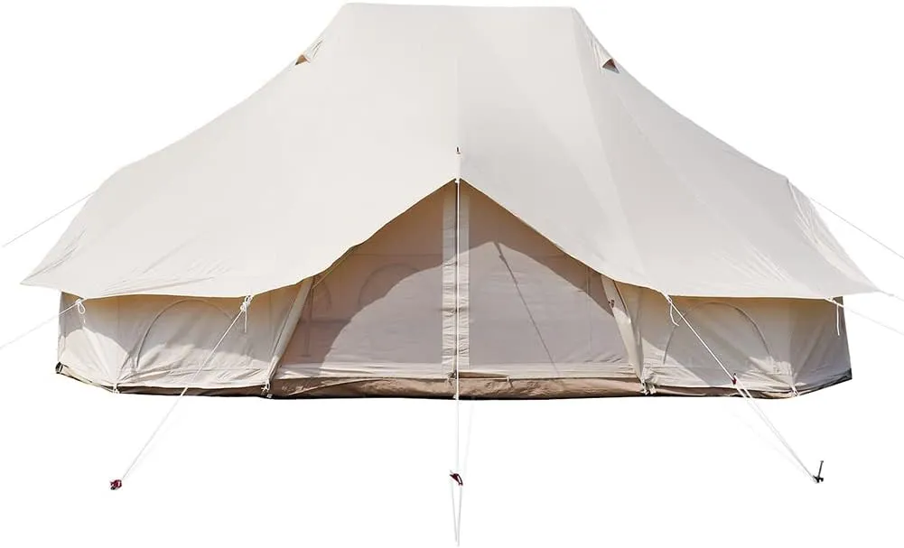 8-12 People Bell Tent Canvas Yurt Tents Canvas/900D Oxford Cloth Tent for Camping Family Tent for Activities Weddings