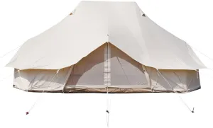 8-12 People Bell Tent Canvas Yurt Tents Canvas/900D Oxford Cloth Tent for Camping Family Tent for Activities Weddings