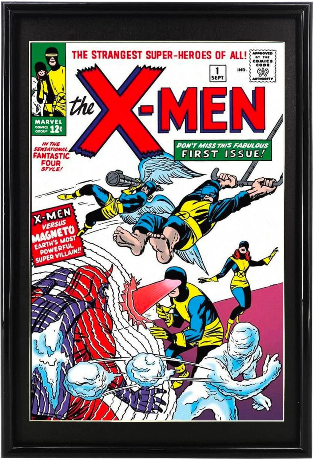 8 Pack, Comic Book Frame with Black Mat, UV Protection, Fits Current and Standard Size Comic up to 6 3/4" x 10 1/4", Fits Comic Book Bags and Sleeves, Wall or Tabletop Display