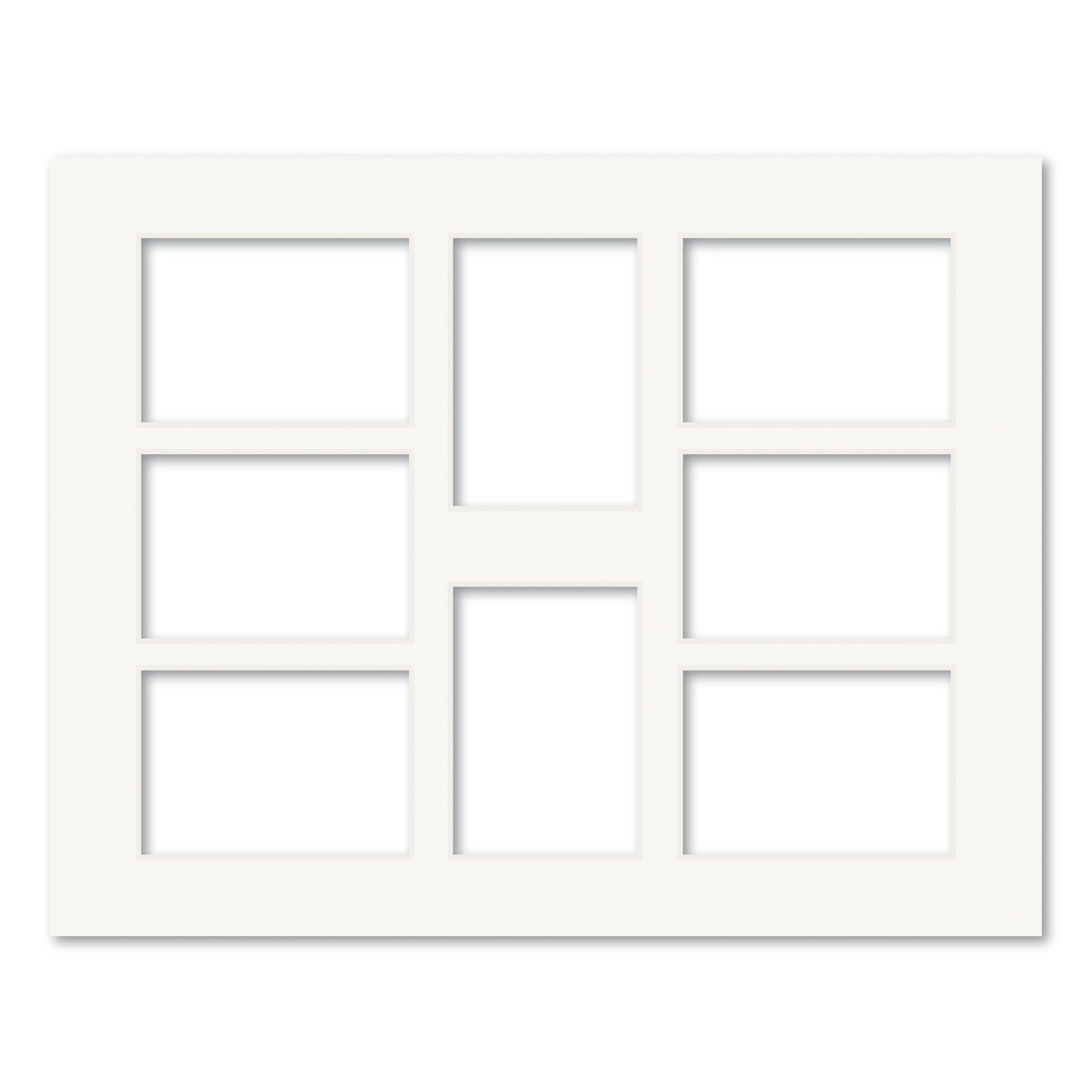 8 Window (3x4in) Collage Photo Mat Board