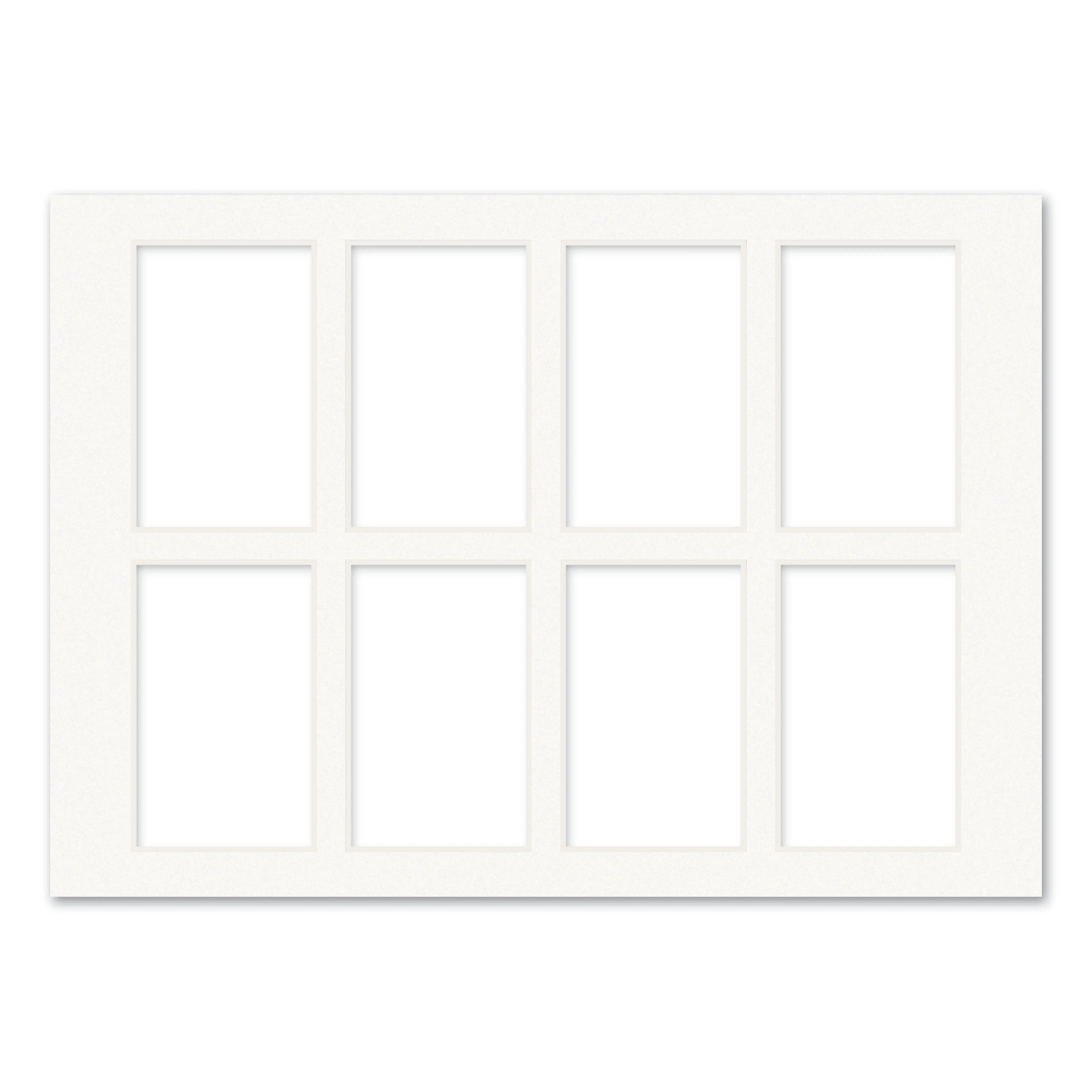 8 Window Instax Mini Collage Photo Mat Board