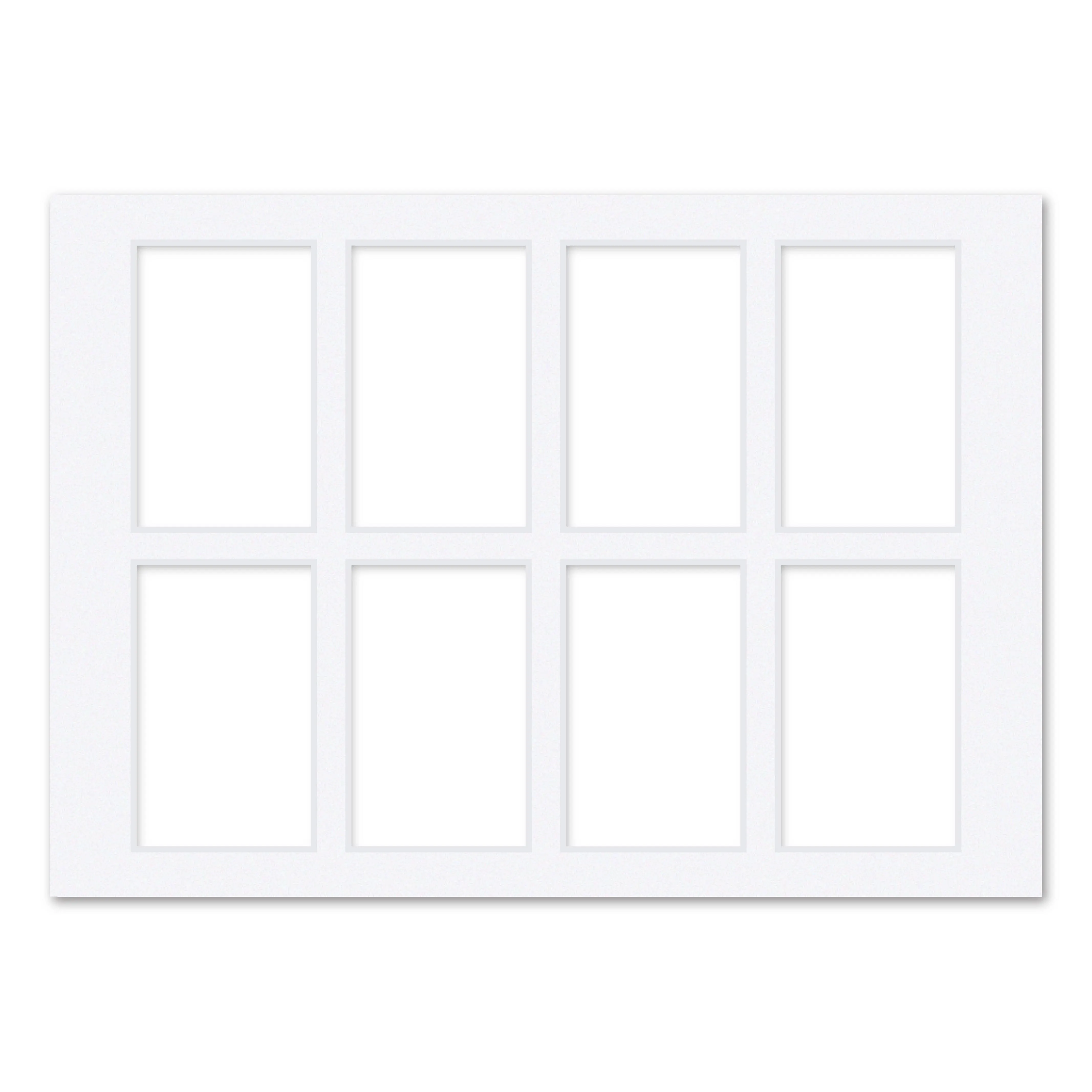 8 Window Instax Mini Collage Photo Mat Board