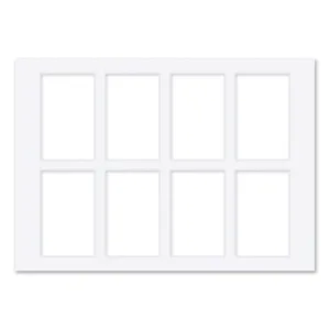 8 Window Instax Mini Collage Photo Mat Board