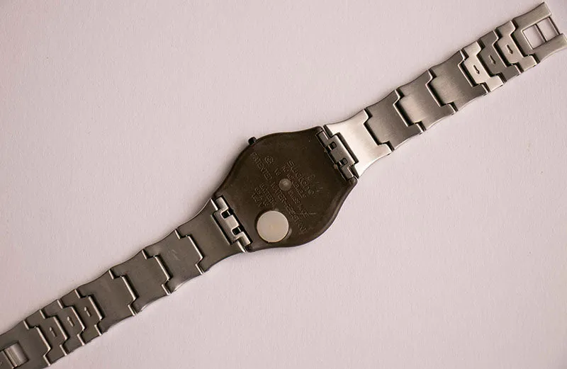 90s Swatch Skin Desertic SFC100 Watch with Floral Swatch Bracelet