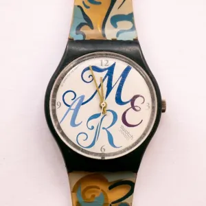 90s Vintage ALGARVE GN128 Swiss Swatch Watch | 1993 Swatch Watch Collection