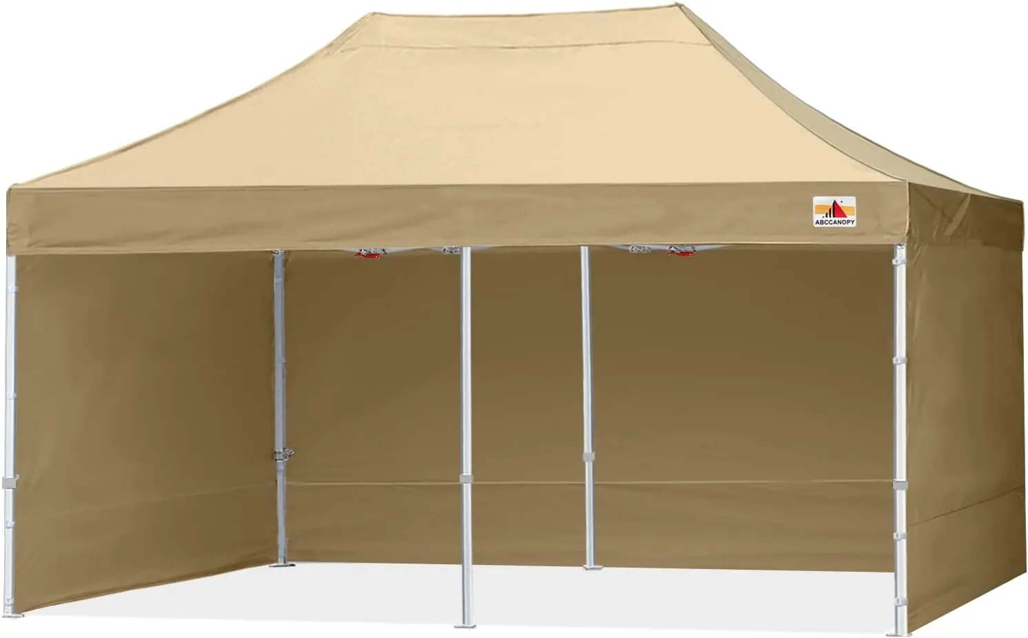 ABCCANOPY Easy Pop Up Canopy Tent with Sidewalls 10X20 Commercial -Series, Beige