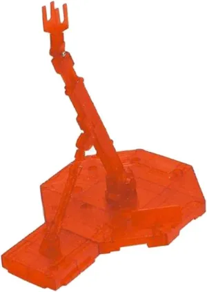 Adjustable Action Figure Stand Bracket for 1/100 Gundam Models, Great Applicability, Easy Assembly, Perfect for RG, HG, SD, BB Figures, Plastic Holder, Model - Red