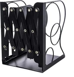 Adjustable Bookends Metal Book Ends for Heavy Book Holder Heavy Duty Bookends Nonskid Bookcase Desktop Book Organizer Binder Holder