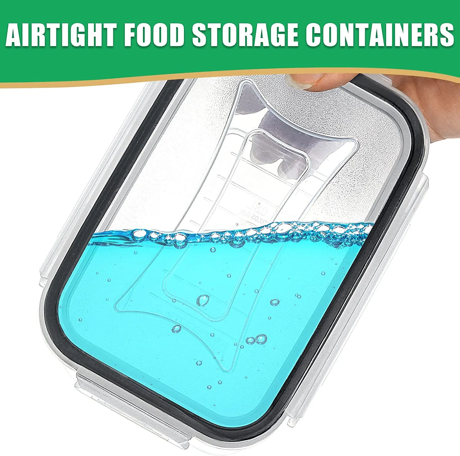 Airtight Food Storage Containers with Lids, 14PC Plastic Cereal Containers Storage for Pantry Organization