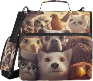 ALAZA Different Funny Animals Travel Duffel Bag for Women Men Sports Gym Bag with Shoe Compartment Tote Weekender Overnight Bag with Wet Pocket for Travel, Gym,Yoga,Swimming