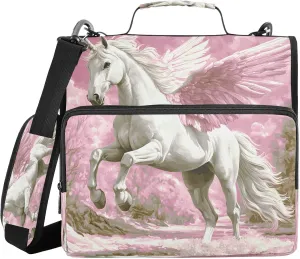 ALAZA Funny White Unicorn Travel Duffel Bag for Women Men Sports Gym Bag with Shoe Compartment Tote Weekender Overnight Bag with Wet Pocket for Travel, Gym,Yoga,Swimming