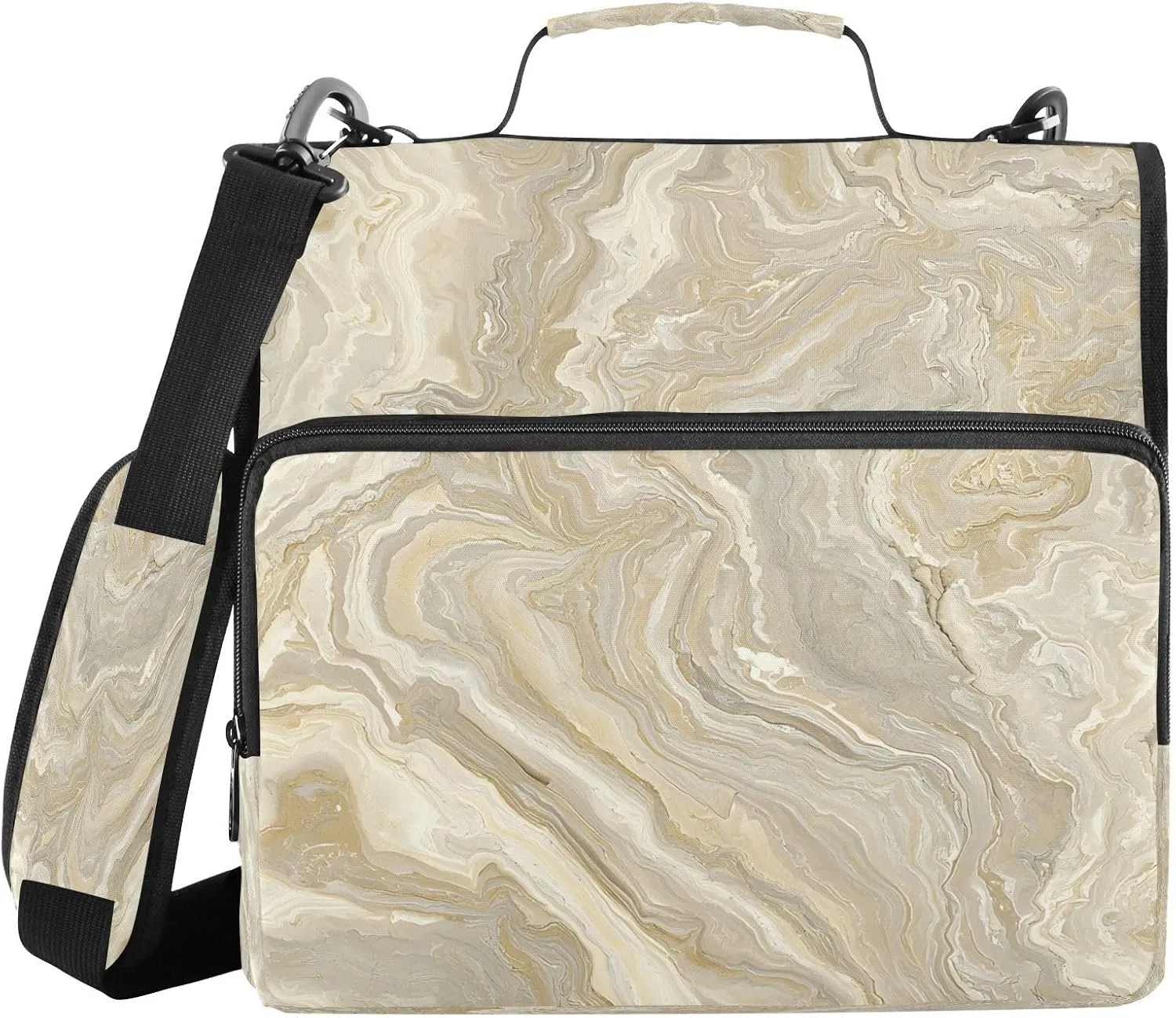ALAZA Grey Marble Tile Pattern Travel Duffel Bag for Women Men Sports Gym Bag with Shoe Compartment Tote Weekender Overnight Bag with Wet Pocket for Travel, Gym,Yoga,Swimming