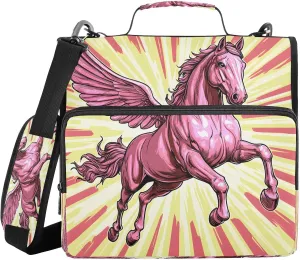 ALAZA Pink Unicorn Travel Duffel Bag for Women Men Sports Gym Bag with Shoe Compartment Tote Weekender Overnight Bag with Wet Pocket for Travel, Gym,Yoga,Swimming