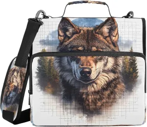 ALAZA Wolf Vintage Animal Travel Duffel Bag for Women Men Sports Gym Bag with Shoe Compartment Tote Weekender Overnight Bag with Wet Pocket for Travel, Gym,Yoga,Swimming