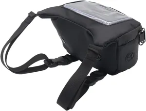 Alipis Cycling Head Bag Bike Handlebar Bag Carrier Cycle Front Bag Bike Handle Pouch Bike Bag Bicycle Handlebar Bag Cycling Bag Cycling Pouch Bike Accessories Polyester Black