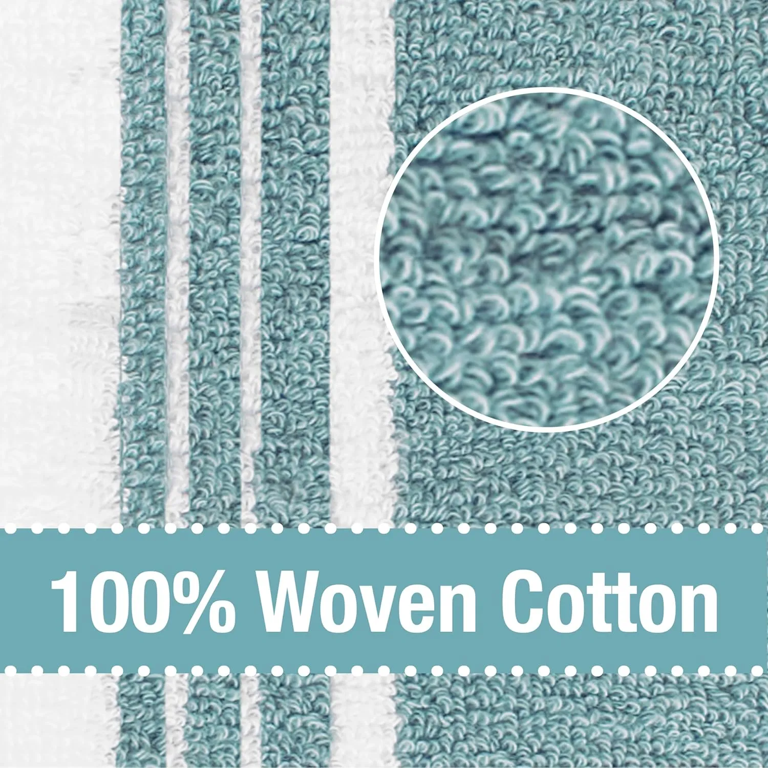 All-Clad Dual-Purpose Kitchen Towels: Highly Absorbent, Super Soft Long Lasting - 100% Cotton, 17"x30" Dish Towels for Cleaning & Drying Dishes, Pans, Glassware, or Countertops, (3-Pack), Rainfall