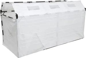 ALPS OutdoorZ Alpha Waterfowl Blind - Durable Hunting Blind, with Push Open Shooting Doors, Full-Length Side Access, Removable Gun Rests, Mesh Pockets, and Dog Doors