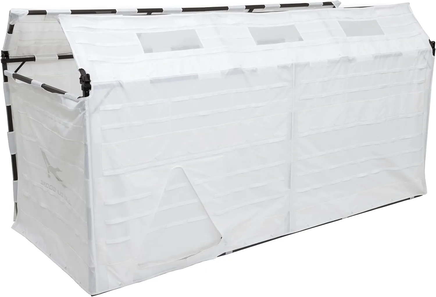ALPS OutdoorZ Alpha Waterfowl Blind - Durable Hunting Blind, with Push Open Shooting Doors, Full-Length Side Access, Removable Gun Rests, Mesh Pockets, and Dog Doors