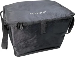 AlveyTech Black Insulated Basket Bag - Large Capacity Durable Ripstop Fabric Organizer Bags with PE Foam, Zipper, Secure Hook and Loop Straps, Storage Accessories for Bicycles, Electric Bike & Scooter
