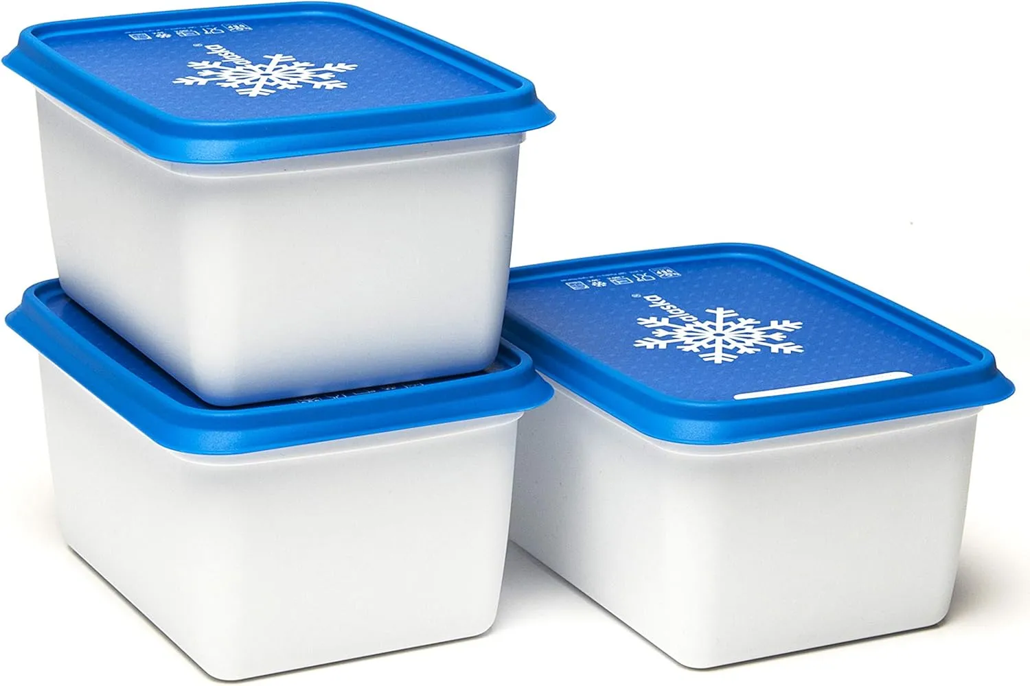 Amuse- Stackable and Unbreakable Alaska Commercial Grade Food Container set with Lid- Made in Europe (Set of 3-40 oz. each)