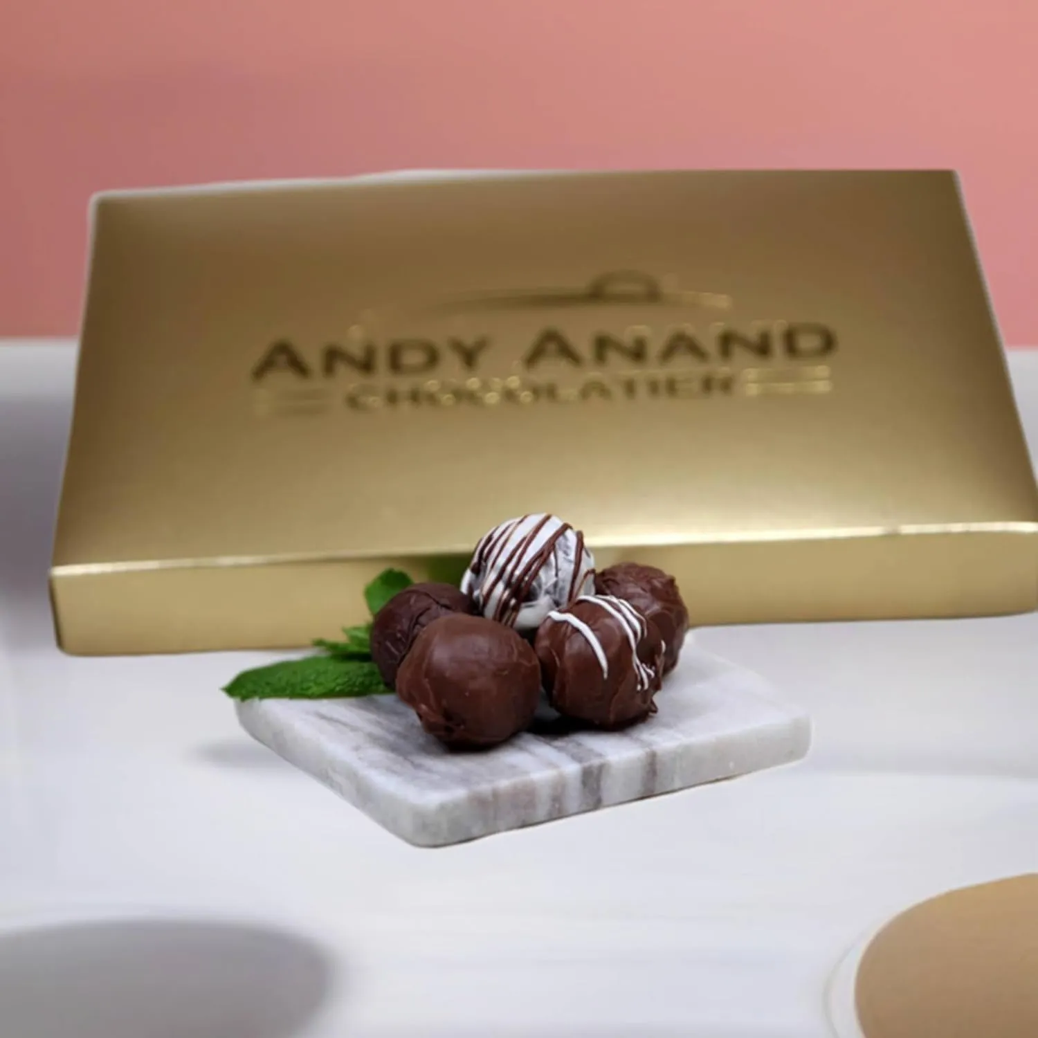 Andy Anand Champagne, Rum, Irish Cream & Kahlua Belgian Chocolate Truffles Gift Boxed, Delicious, Succulent & Divine (24 Pcs)