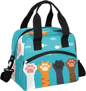 Animal Ritual Lunch Bag for Women Men Reusable Durable Insulated Lunch Box for Work Office Picnic Beach Hiking Lunch Tote Bag with Adjustable Shoulder Strap
