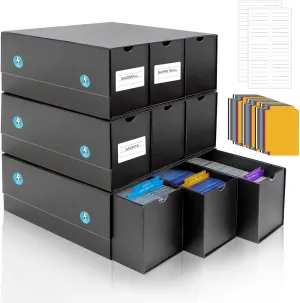 AOBOPLE 9000  Trading Card Storage Box,Card Organizer Box With 30 Colorful Dividers, Magnetic Cards Storage Box for Collectible Sport, MTG, TCG, PTG, Baseball Cards
