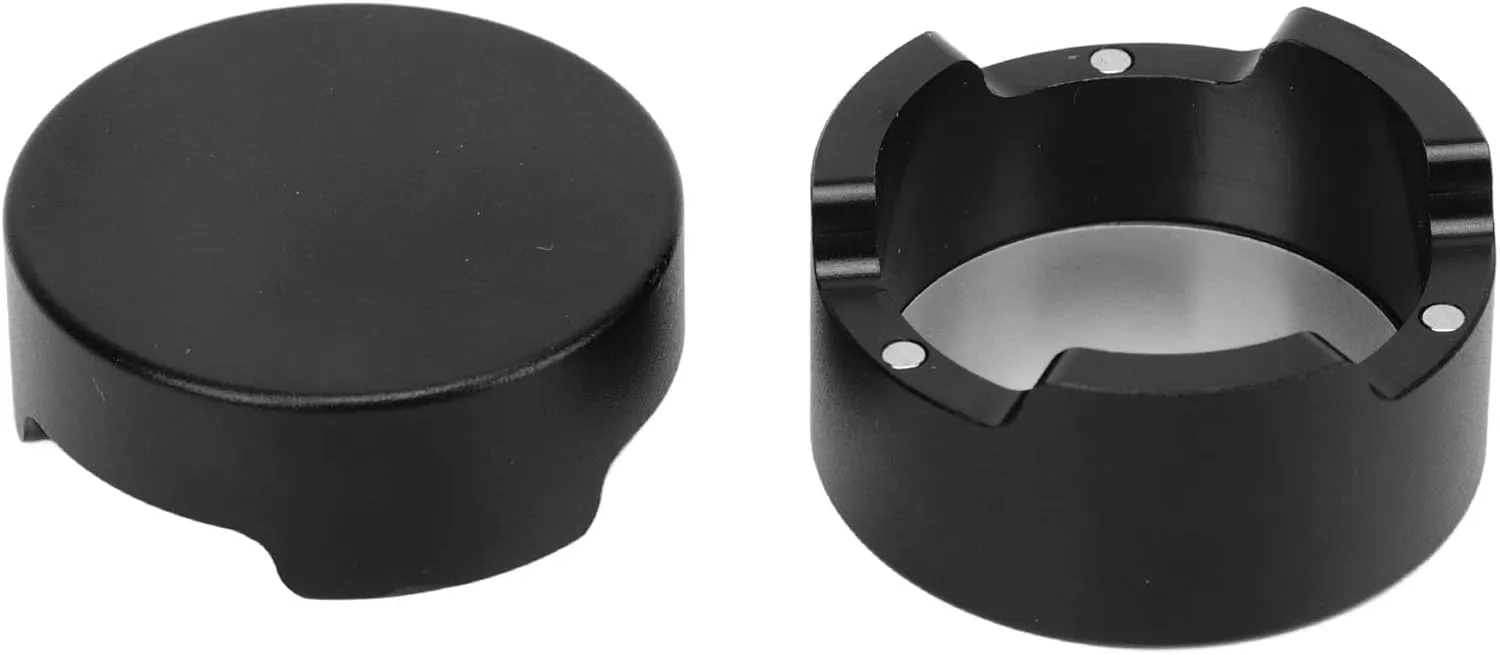aqxreight Billiard Chalk Case Round Aluminum Alloy Competitive Sports Chalk Box Holder Black for Pool Sports Accessories