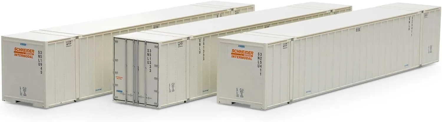 Athearn HO RTR 53' Stoughton Containers Schneider # 23 ATH40129 HO Vehicles