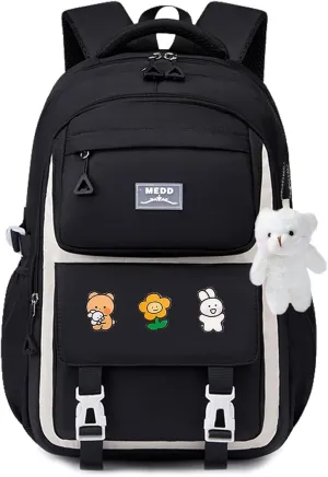 Backpack for Girls, Cute Kids Backpack for Elementary Primary School,Kawaii Bookbag with Pins