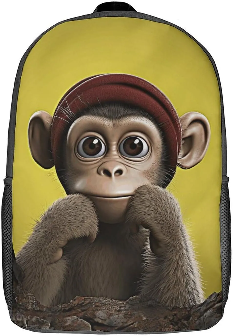 Backpack for Women Men Laptop Backpack Curious Monkey Casual Daypack Work Travel Computer Backpack