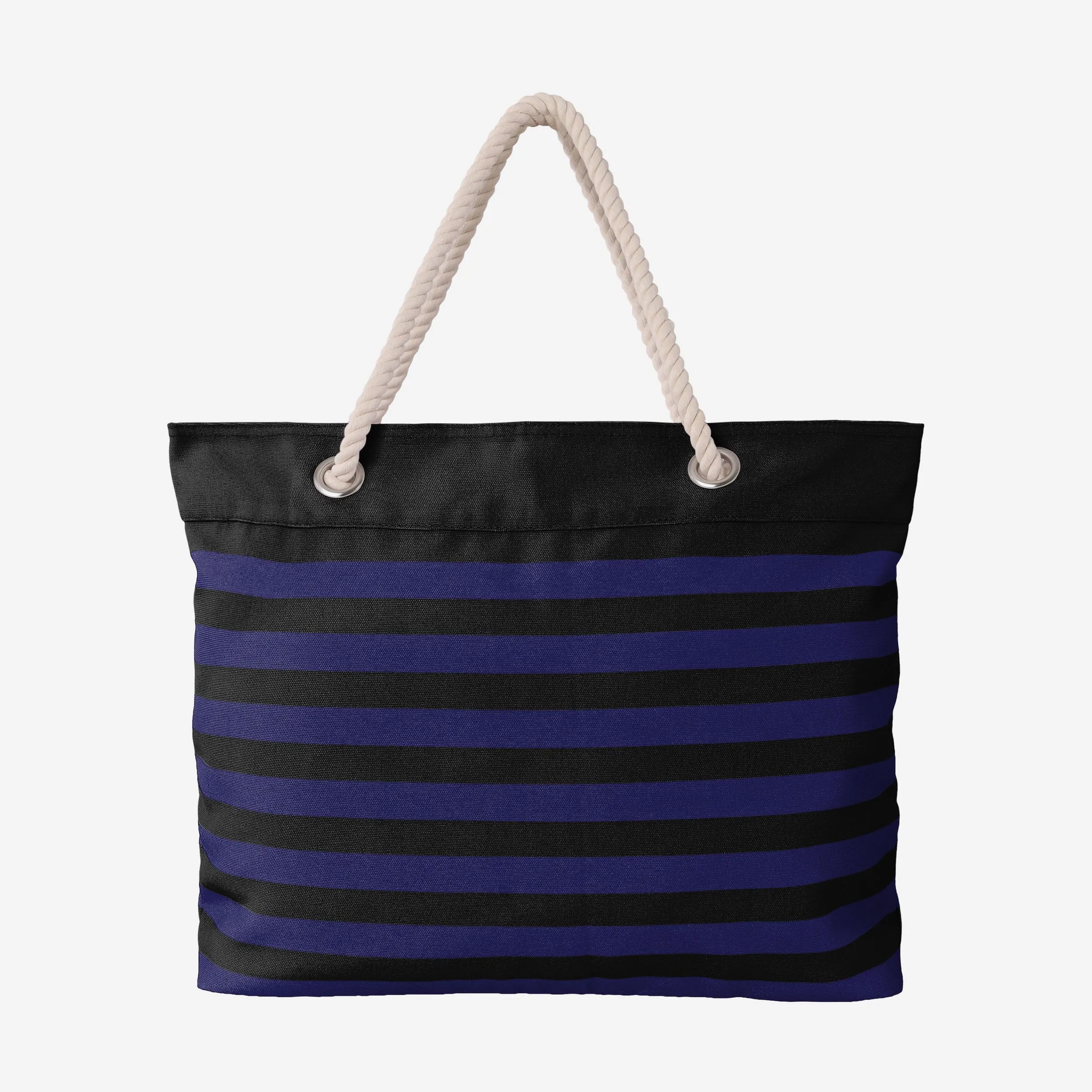 Baltimore Ravens Nautical Stripe Tote Bag