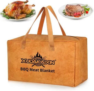 BBQ Blanket for Resting Meat: Reusable BBQ Resting Bag for Meats, Ideal for Large Brisket/Beef/Pork Shoulders/Turkeys. Perfect for Outdoor Smoking and Grilling,Gifts for Men/Dad ﻿