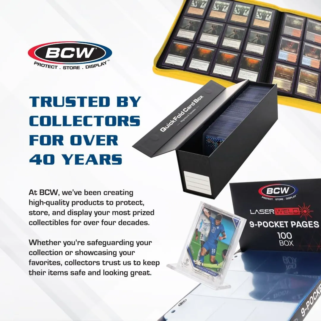 BCW Graded Card Storage Box - Sports & Trading Card Holder - 10 Pack