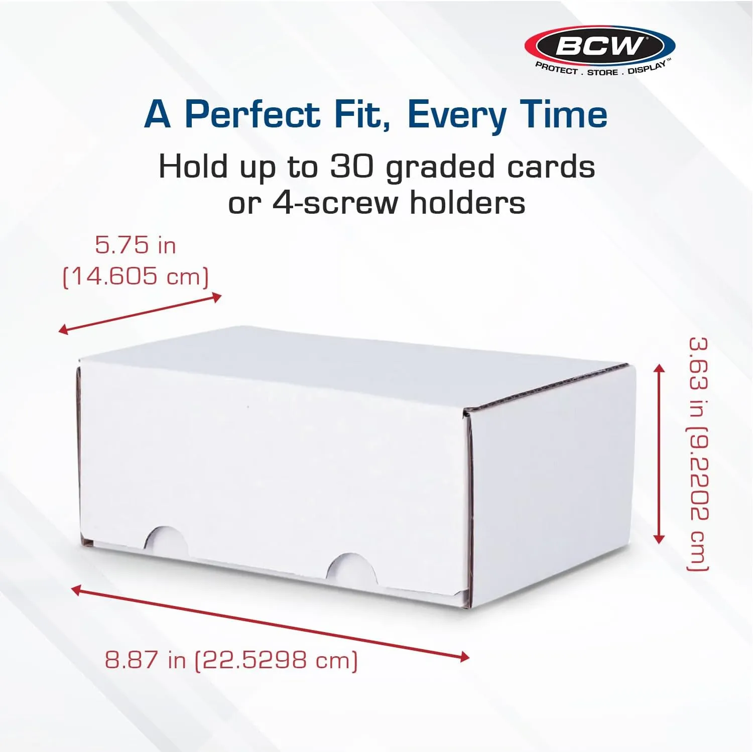 BCW Graded Card Storage Box - Sports & Trading Card Holder - 10 Pack