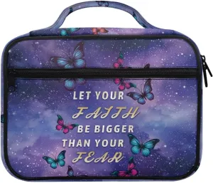 Bible Cover Church Carrying Book Case Polyester Bible Protective with Pen Slots and Zippered Pocket Customizable